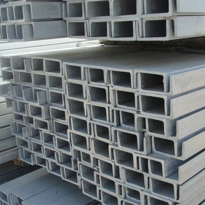 12m ASTM SS400 50mm ocynkowany kanał stalowy do lekkiej konstrukcji