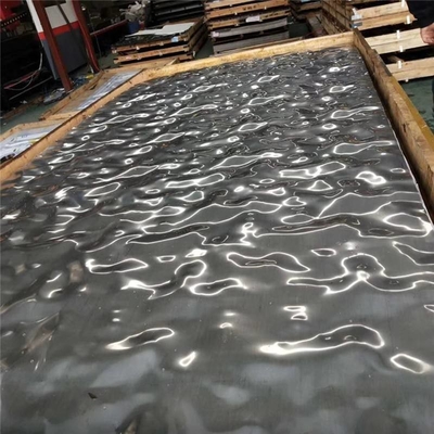 Tłoczone na zimno blachy faliste ze stali nierdzewnej 0,1 mm 0,5 mm 1 mm do dekoracji sufitu