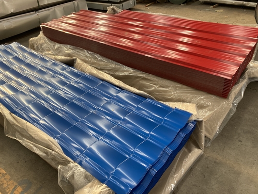 JIS Color Coated Galvalume Blacha dachowa Ppgi 1% faliste panele metalowe