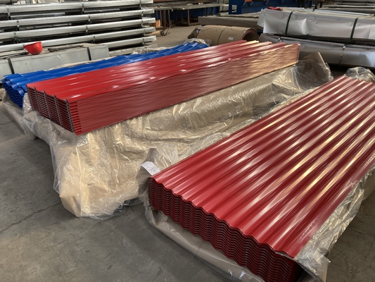 JIS Color Coated Galvalume Blacha dachowa Ppgi 1% faliste panele metalowe