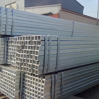 Hot Dip Q345 Ocynkowana stalowa skrzynka Sekcja 100x100 Kwadratowa rura Gal