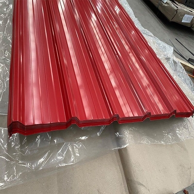 PPGI ocynkowane faliste blachy dachowe 0,02 mm DX51D ASTM